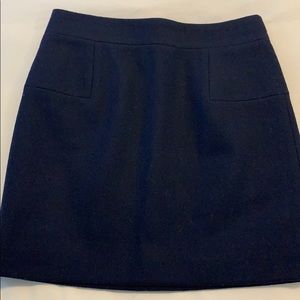 Jcrew mini wool skirt- dark navy